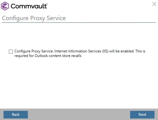 Configure Proxy Service